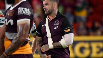Adam Reynolds faces three months out of the game after rupturing the biceps in his left arm. (Jono Searle/AAP PHOTOS)