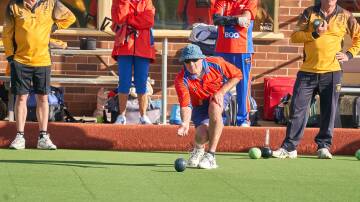 Chris-Forrester bowling against Taralga. Picture by Robin Staples. 