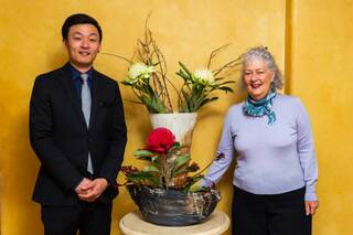 Milton Park's operations manager Bobby Fan and ceramicist Elizabeth Rowe are excited to welcome people to Milton Park Country House Hotel and Spa for the ARTS Trail. Picture supplied. 