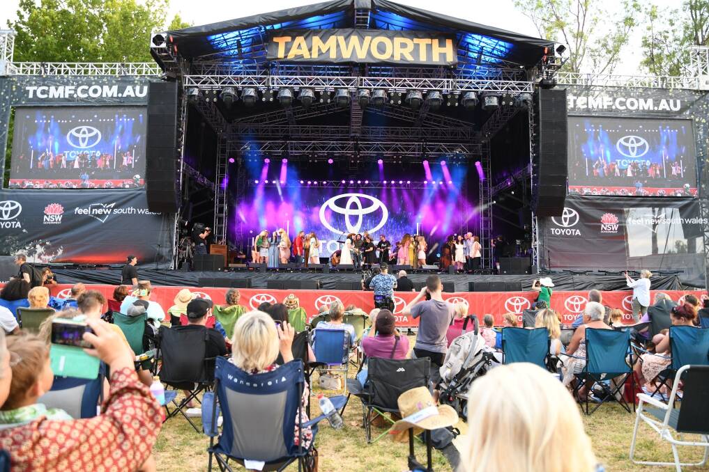The Academy graduates took to the stage at the Toyota Tamworth Country Music Festival. Picture supplied. 