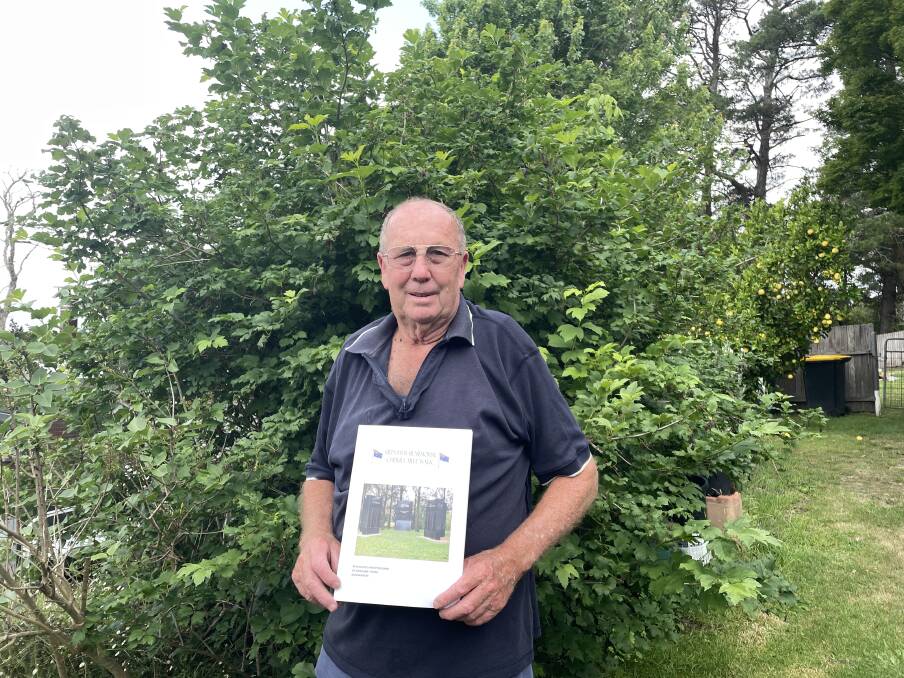 Graeme Tooth helped with the construction of the Vietnam War Memorial, and has written about its humble beginnings in his book Vietnam War Memorial Cherry Tree Hill Walk. Picture by Briannah Devlin