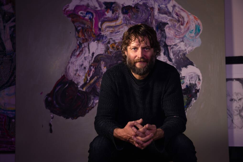 Ben Quilty will invite people to participate in an interactive installation during the Midwinter Festival in June. Picture by Daniel Boud. 