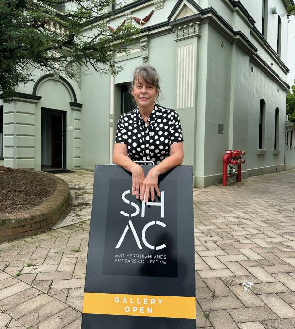 Southern Highlands Artisans Collective President and artistic director Jane Cush is very grateful the Wingecarribee Shire Council offered the Old Town Bowral Hall as the SHAC's temporary home. Picture by Scott Dunston. 