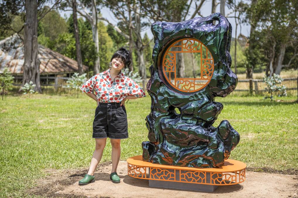 Louise Zhang has created the gallery's first commisioned sculptures, which can be found in Ngununggula's sculptural garden. Picture by Ashley Mackevicius. 