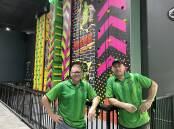 Flip Out Mittagong franchise partners Tom Mills and Beau Scott are ready to welcome to the adventure park during the school holidays. Picture by Briannah Devlin
