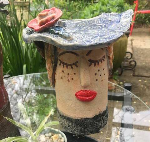 Discover quirky ceramics such as this handmade vase and other functional pieces on display in Bowral in December. Picture supplied. 