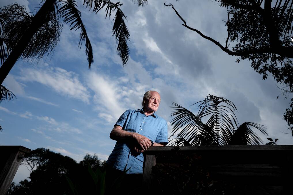 Retired magistrate and keen surfer Robert Walker at his Stanwell Park home. Picture by Adam McLean