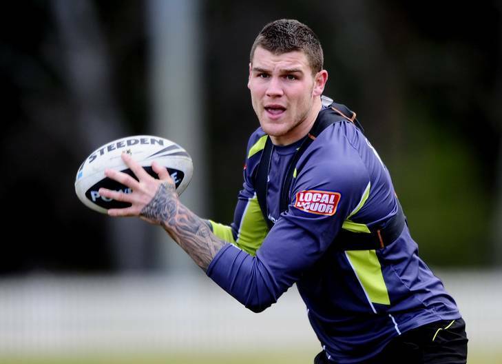Dugan back in his days with the Canberra Raiders. Picture: Melissa Adams