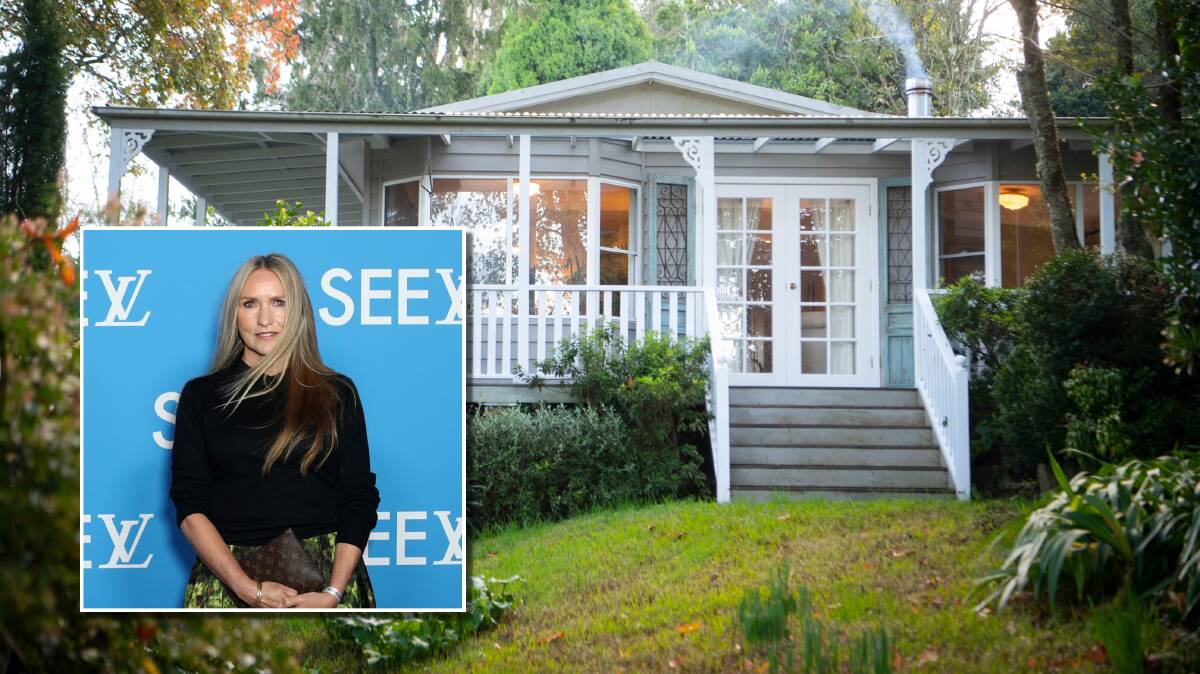 Australian designer Collette Dinnigan (inset) has purchased a Roberston property with plans to rent it as holiday accommodation. Picture Getty and supplied