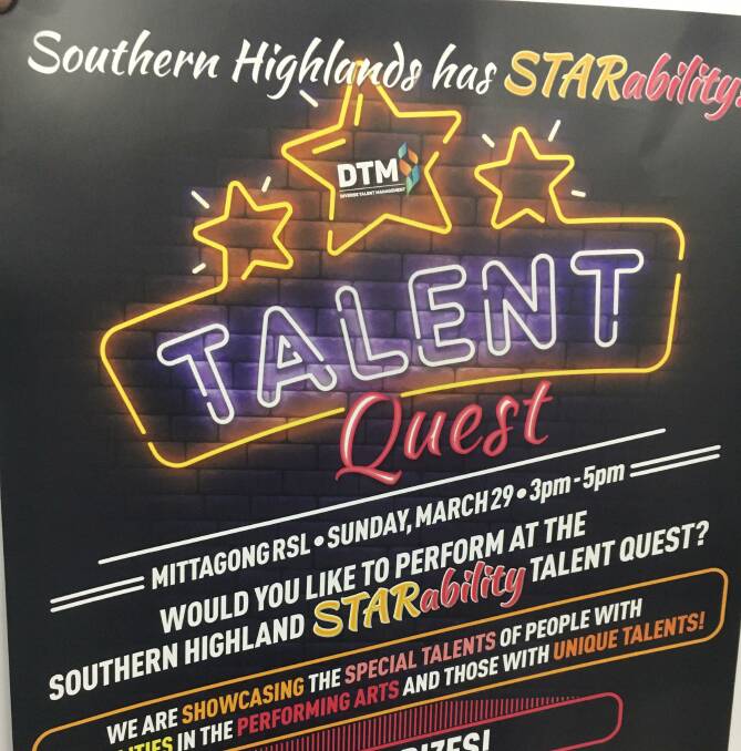 Talent quest on the look out for starability Southern Highland News