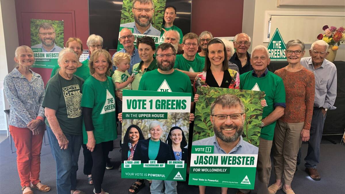 Jason Webster launched his campaign in Bowral on Sunday February 19. Picture supplied.