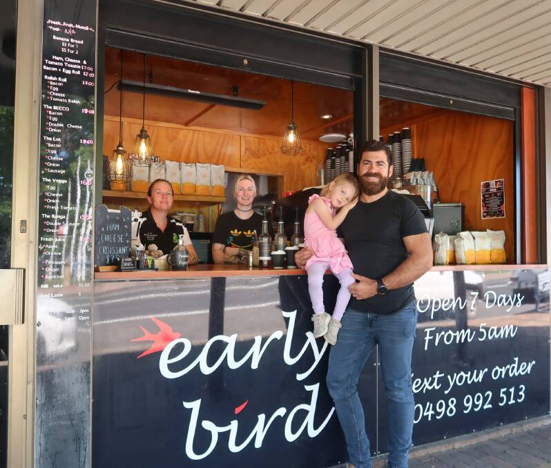 Owner of Early Bird Matt Hili said he noticed a downturn of 20 to 30 per cent in business since the Station Street roadworks began. 
