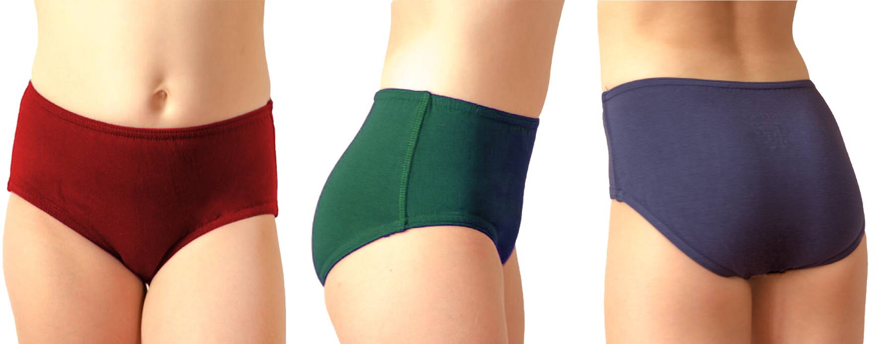 Green sHEROes Girls super comfy, full coverage, school and sport underpants  - sHEROes