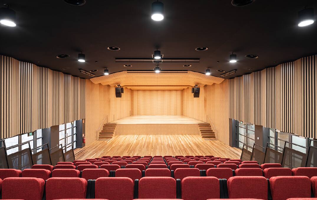 An $8 million refurbishment of the Bowral Memorial Hall includes a purpose-built wood interior for the concert space. Picture supplied. 