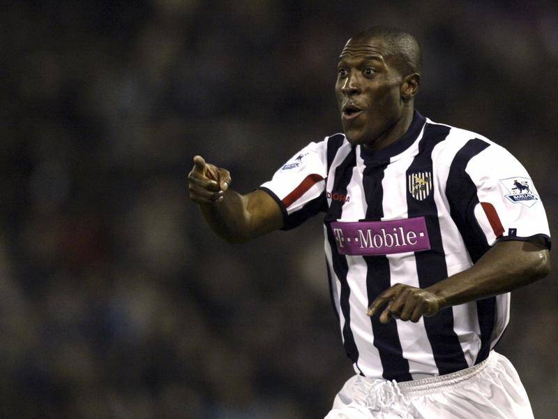 Kevin Campbell, the former Arsenal and Everton striker, in action for West Bromwich Albion. (AP PHOTO)