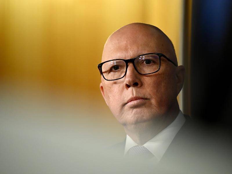 Peter Dutton's nuclear plan has come under fire with one academic calling it an 'absolute joke'. (Bianca De Marchi/AAP PHOTOS)