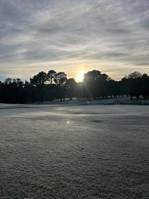  A frosty morning at MVGC Photo by Nathan McGraw. Picture supplied. 